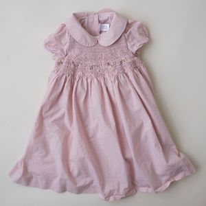 Janie and Jack 2T Hand Smocked Pink Dress